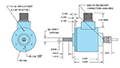 Dimensional Drawing for Model 725 Incremetnal Shaft Encoder
