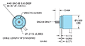 Dimensional Drawing for Model DR011 Direct Replacement Encoder for BEI EX152