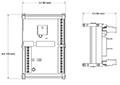 Dimensional Drawing for RIM SSW Series Signal Switchers