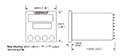 Dimensional Drawing for V4545 Series Preset Counter