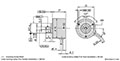 Dimensional Drawing for RI41 Series Incremental Encoder