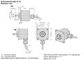 Dimensional Drawing for AC 59 - BiSS/SSI Bidirectional Serial Synchronous/Synchronous Serial Interface Series Stainless Steel Encoder