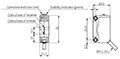 Dimensional Drawing for BJP Series Photoelectric Sensor for Printed Circuit Board (PCB) Detection