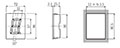 Dimensional Drawing for D1SC-N Series 7-Segment Display Unit