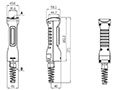 Dimensional Image for SFEN Series Safety Grip Type Enabling Switch