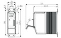 Dimensional Drawing for SPR1 Series Single-Phase Slim Power Controller