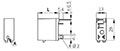 Dimensional Drawing for SRS1 Series 1-Phase Socket Solid State Relay (SSR) with Detachable Heatsink